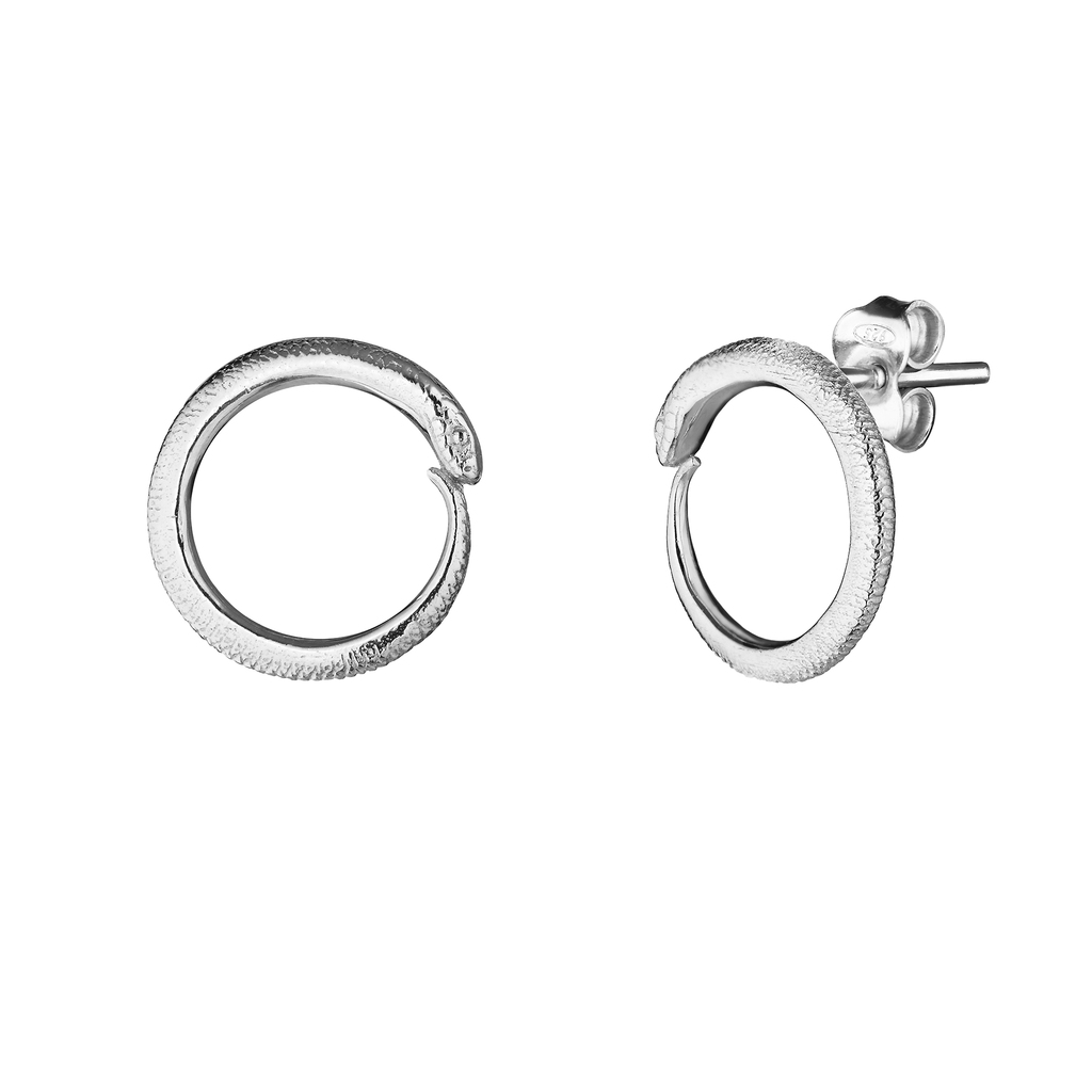 Cерьги-пусеты 'Медитация' (Meditation) серебро