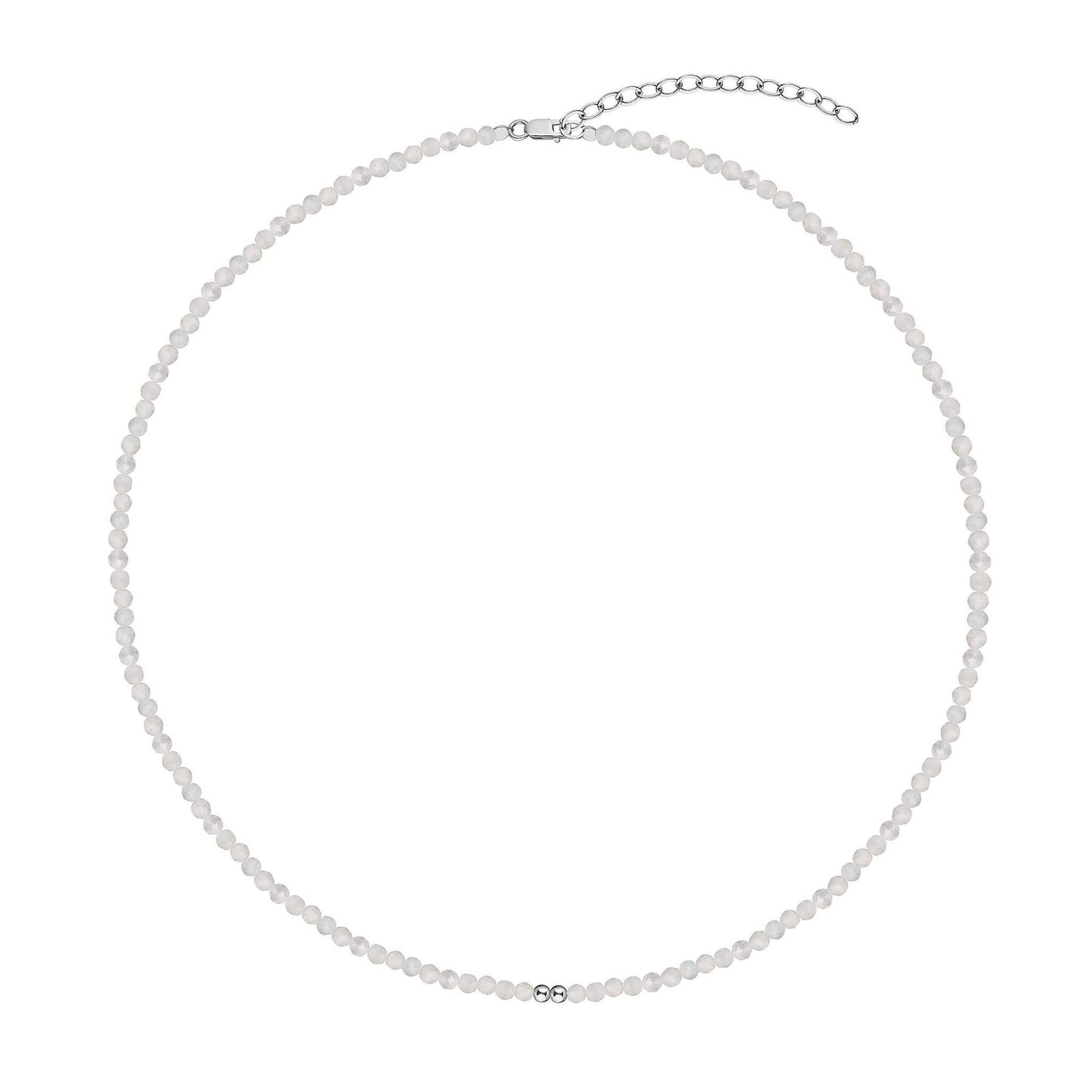 Чокер c лунным камнем серебро