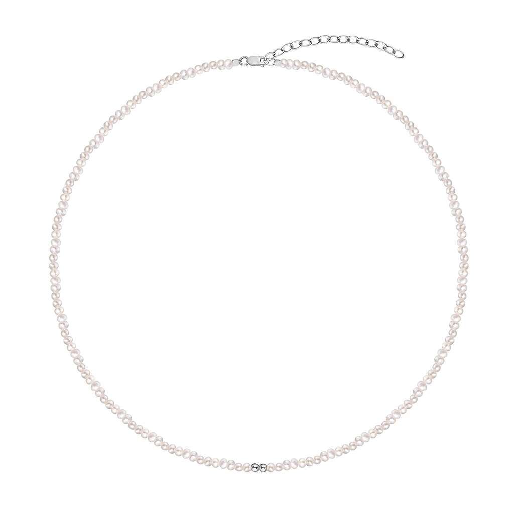 Чокер c жемчугом серебро