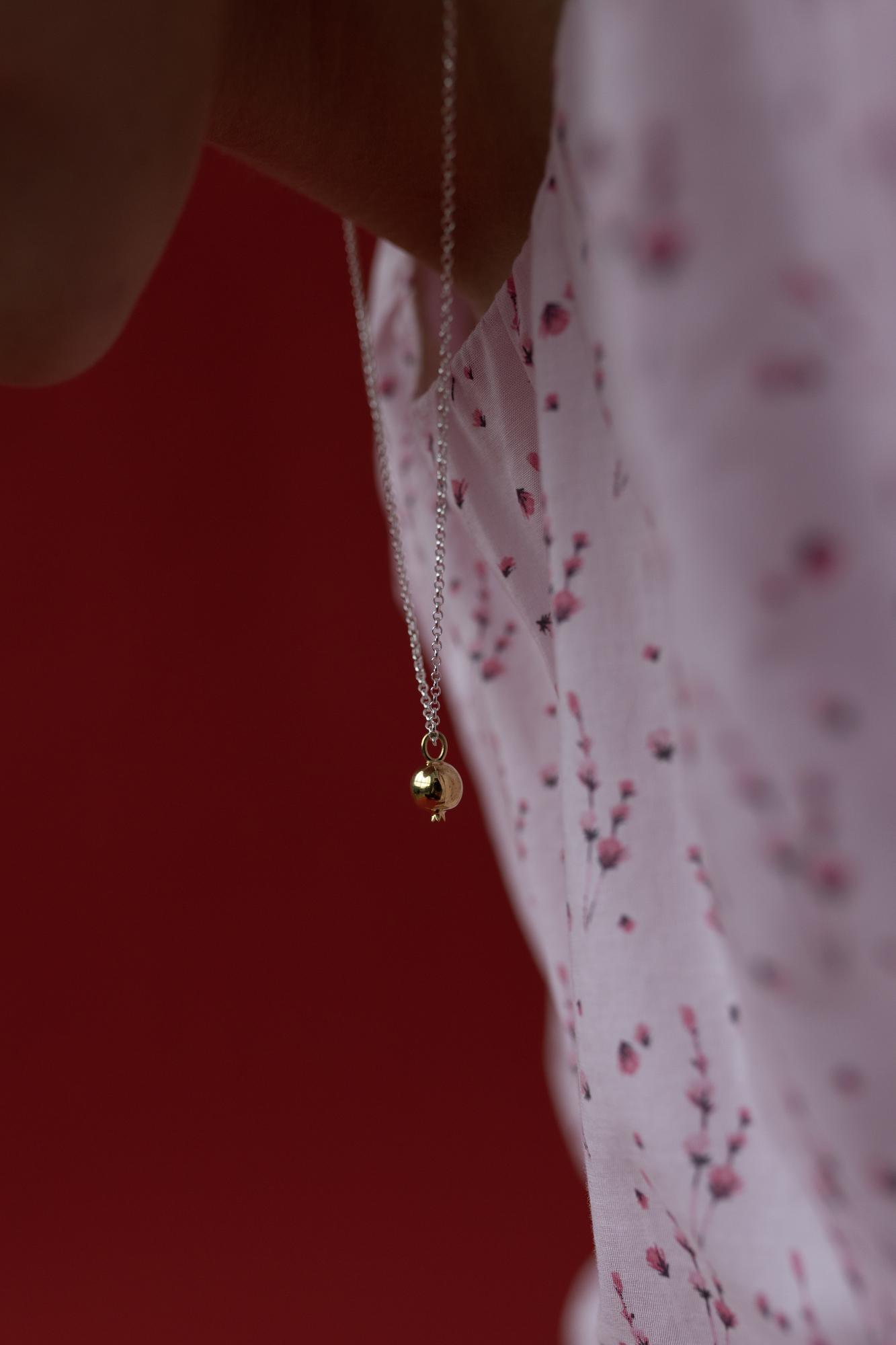 Подвеска 'Гранат' (Pomegranate) позолота