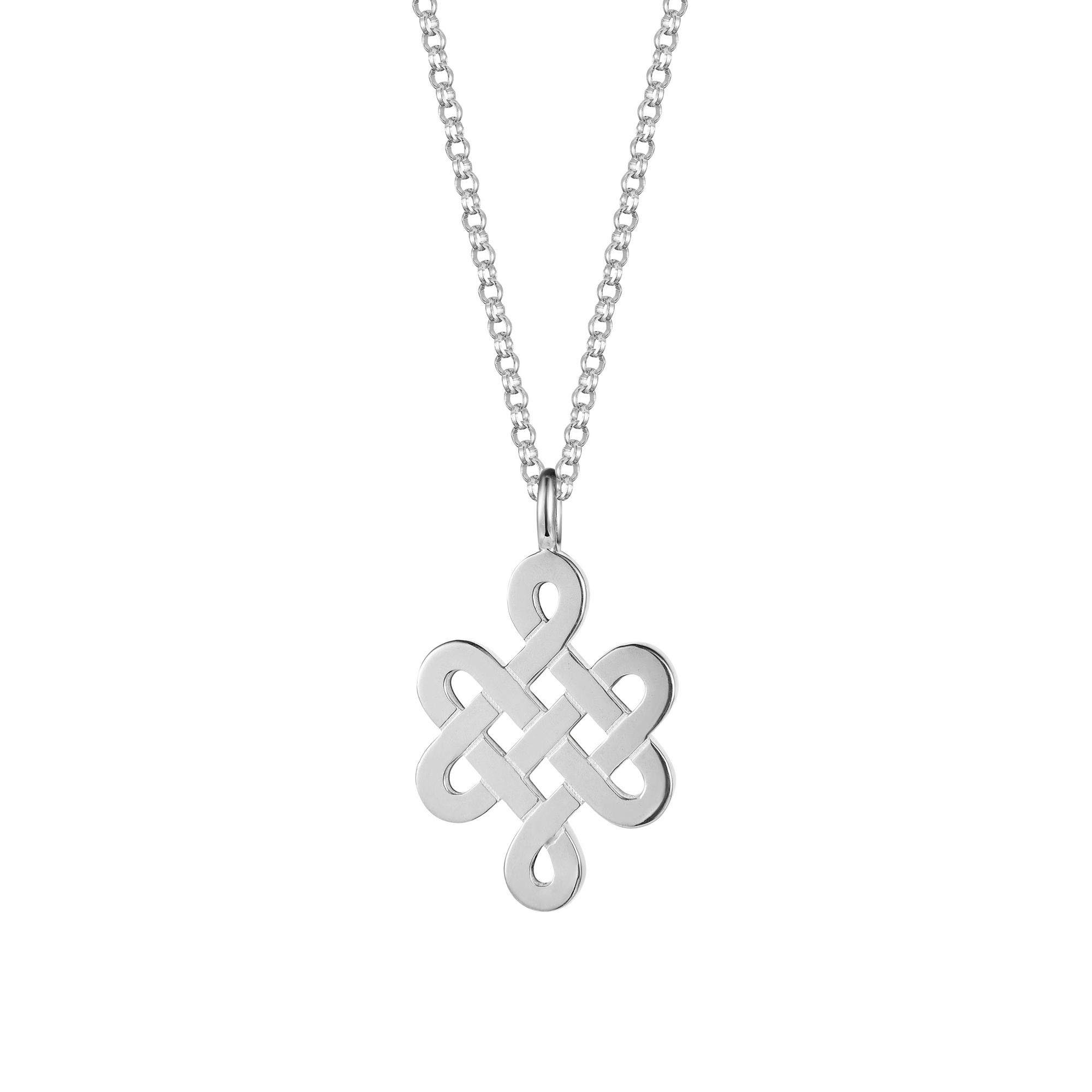 Подвеска 'Бесконечный узел' (Endless knot) на цепочке
