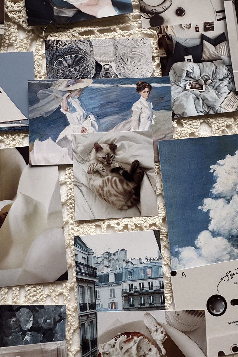 Наклейки «Beige & Blue»