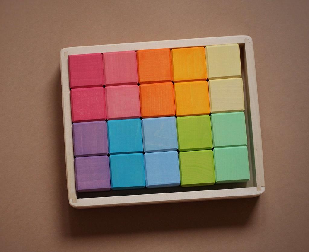 Набор "Кубики" цвет Пастельный (тревел формат)