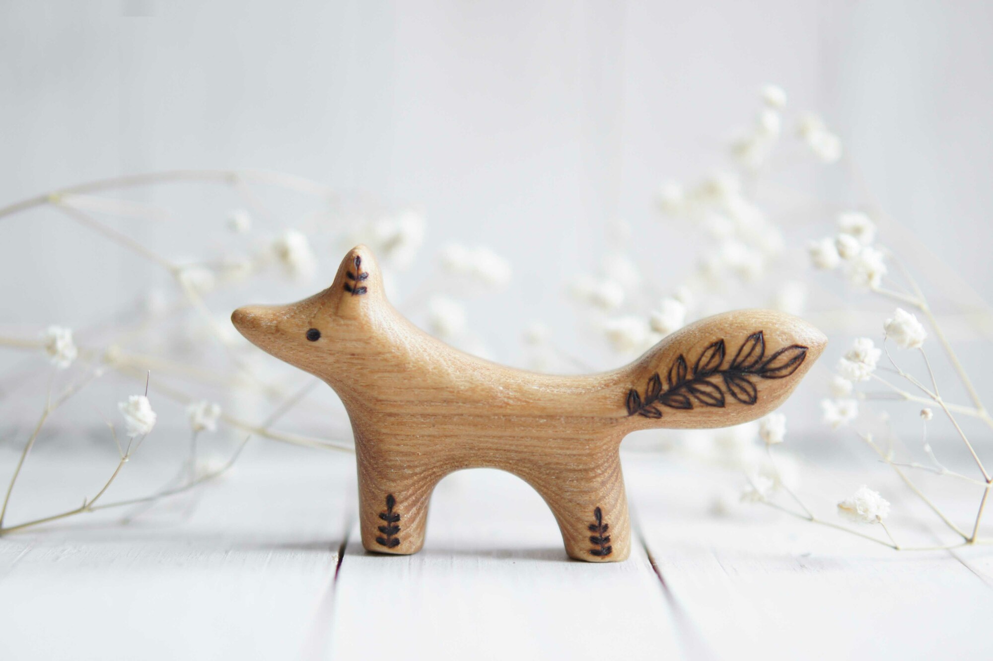 Standing baby fox