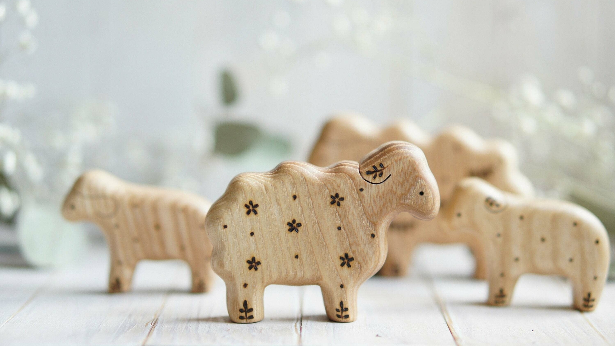Sheep wooden toy