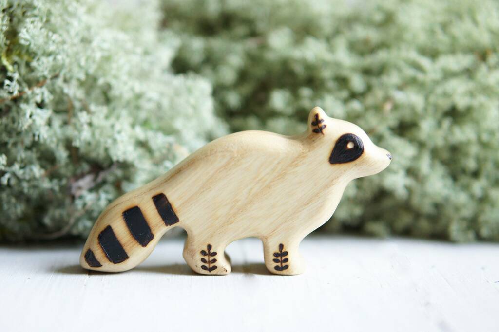 Raccoon wooden toy (big)