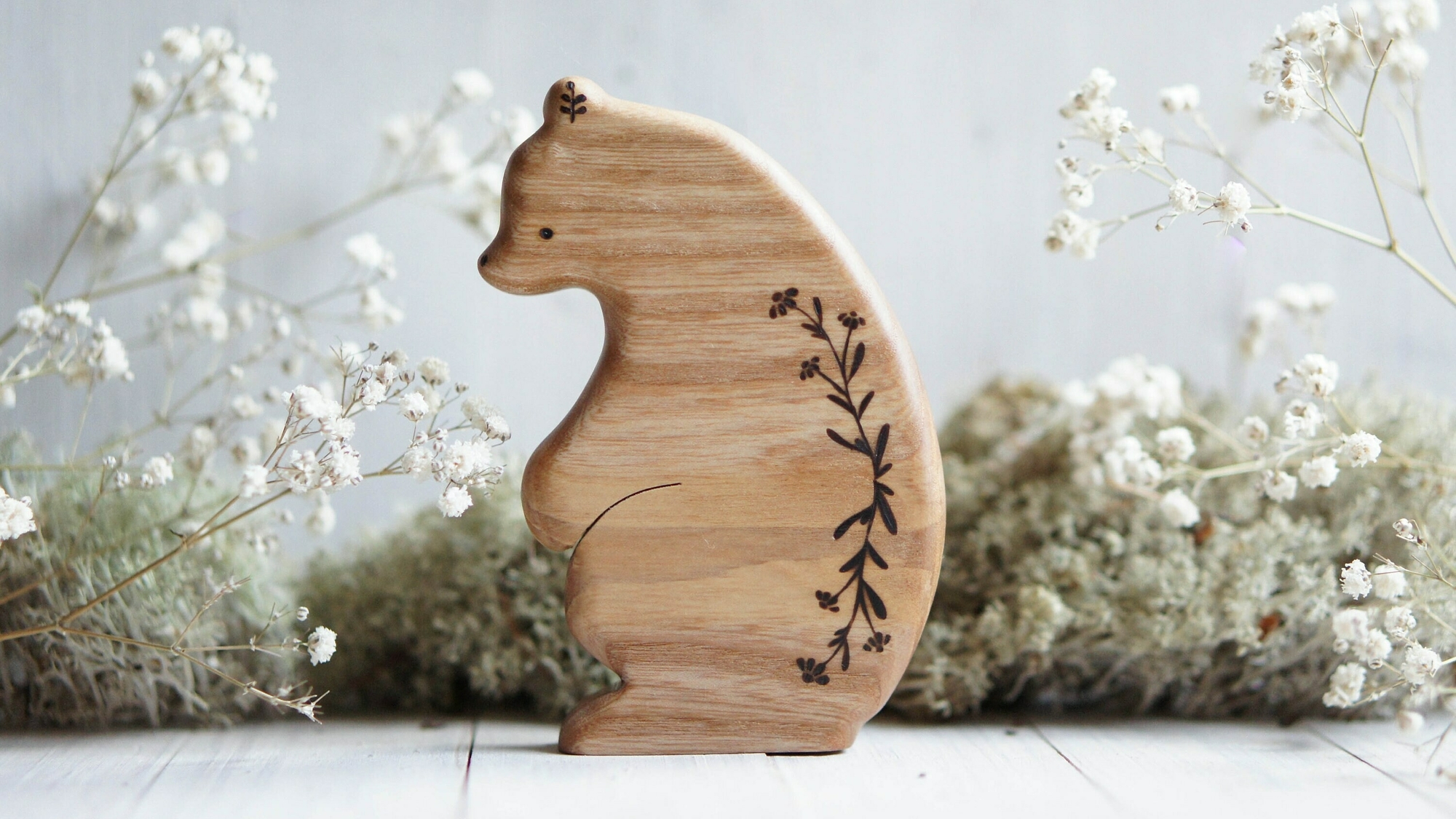 Wooden bear toy (mom)