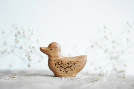 Wooden duck toy (natural)