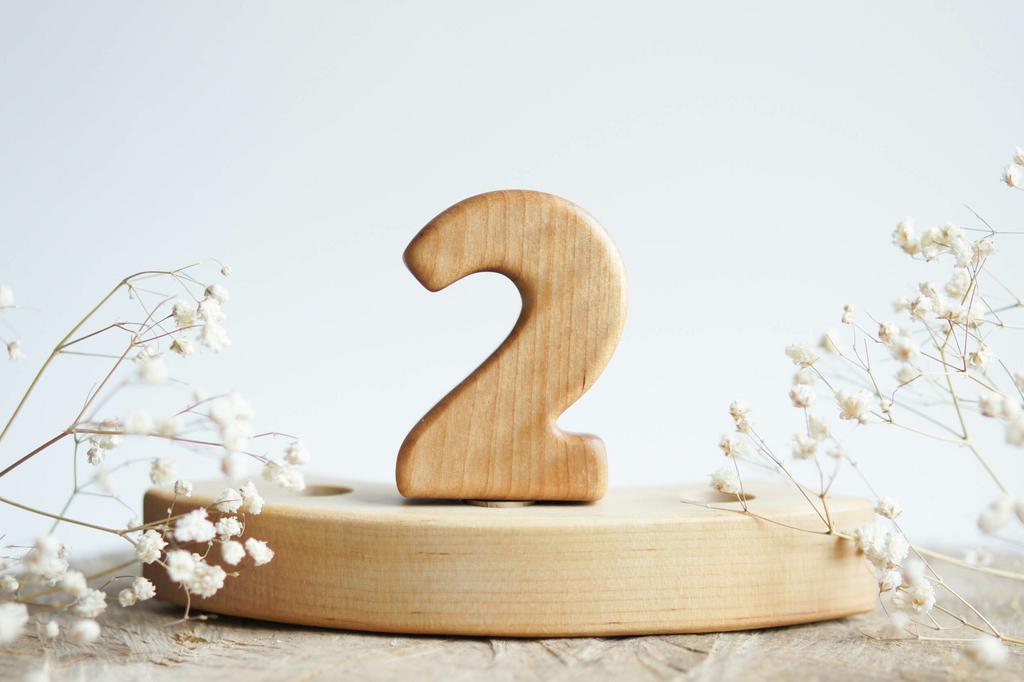 Wooden number 2