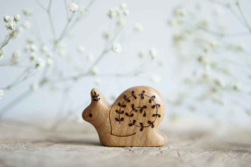 Snail wooden toy (big)