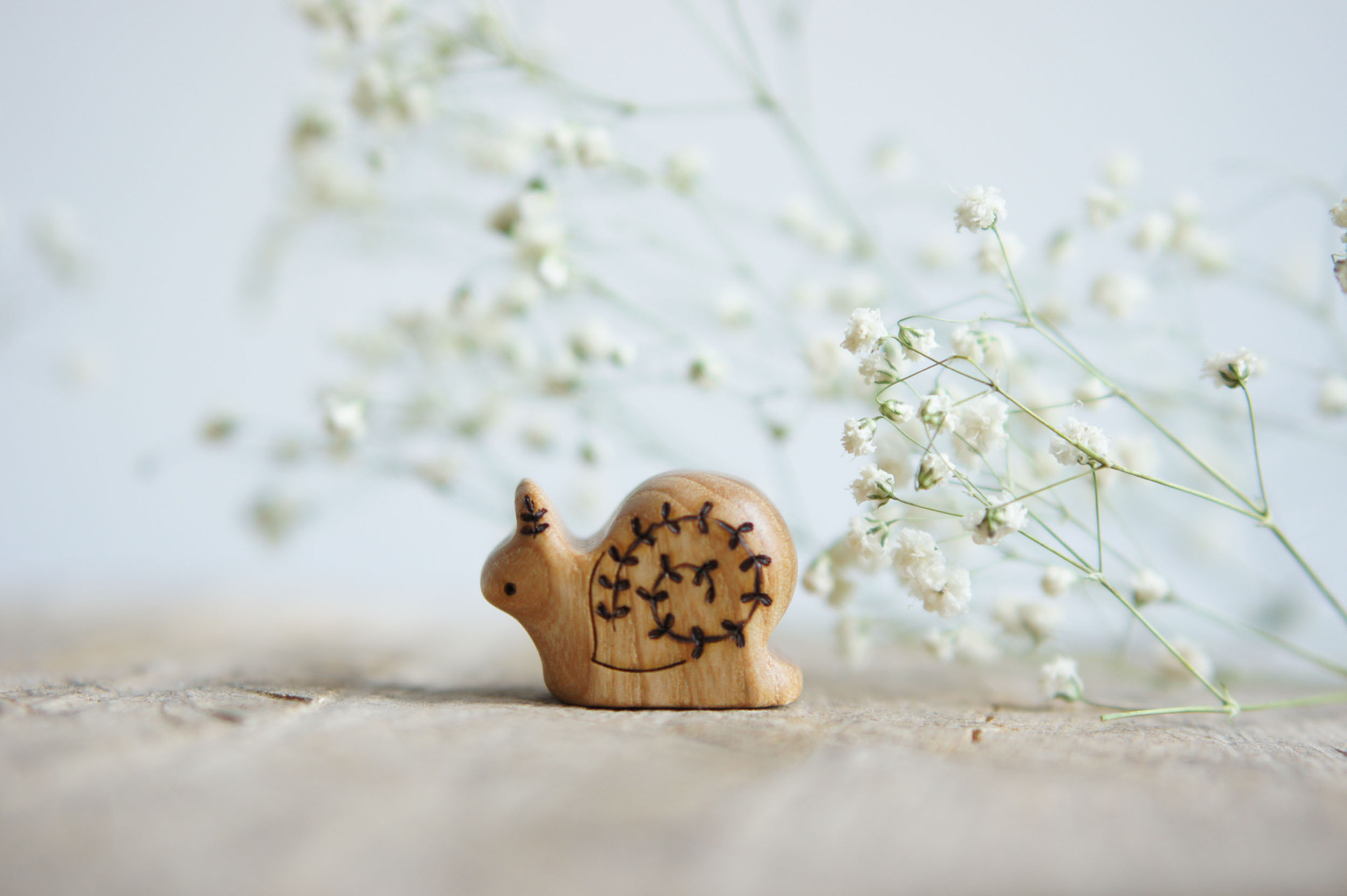 Snail wooden toy (little)