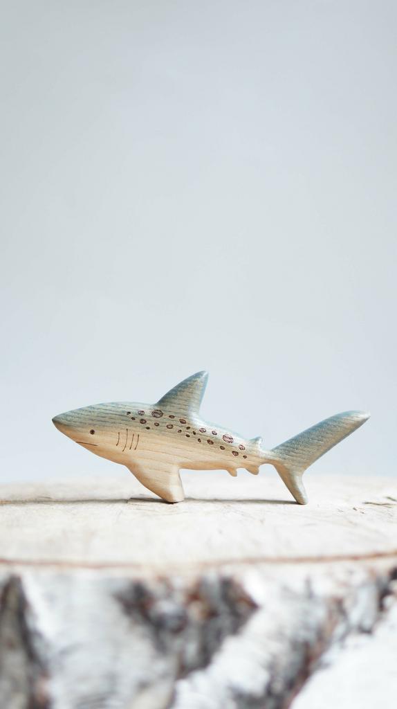 Wooden shark toy