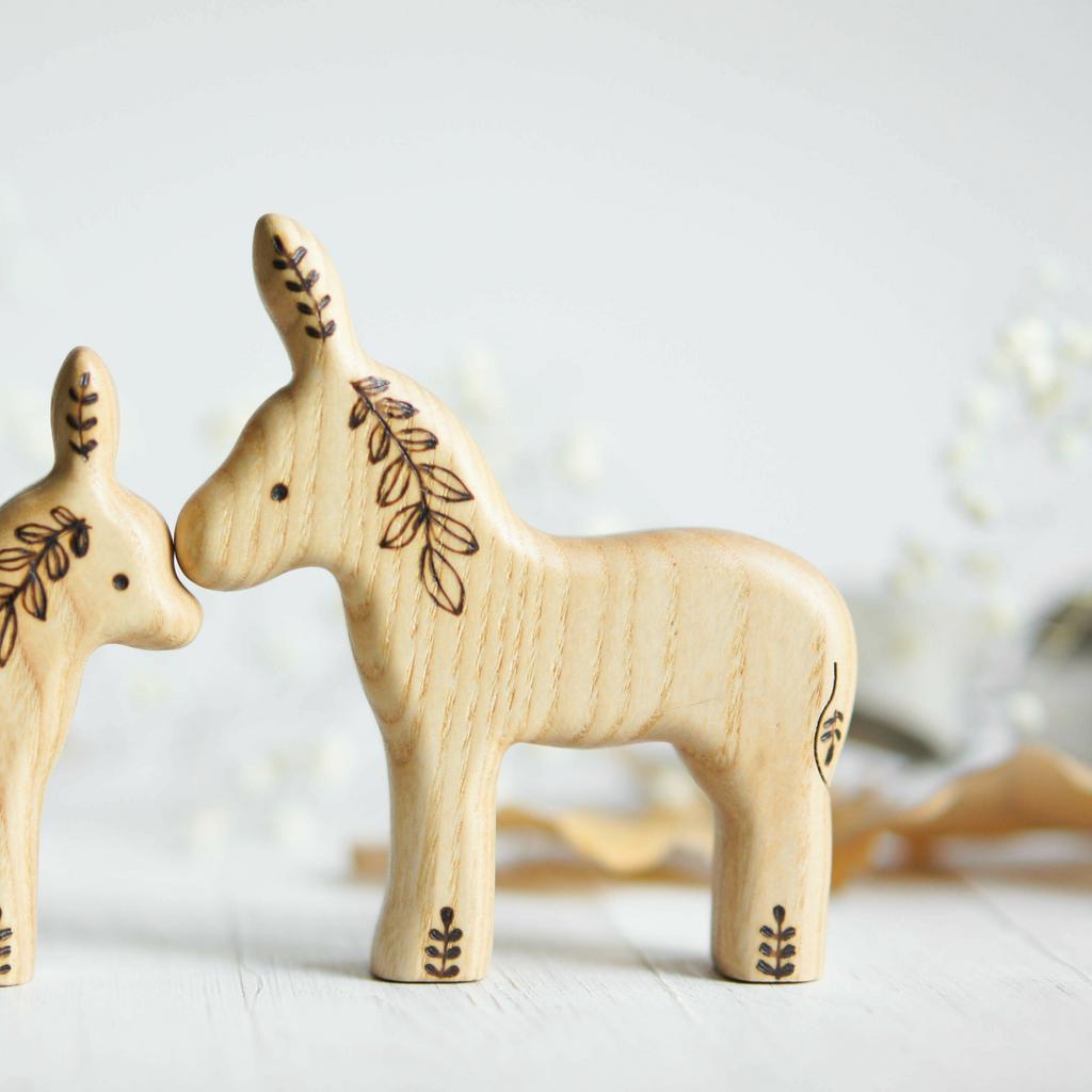 Donkey wooden toy