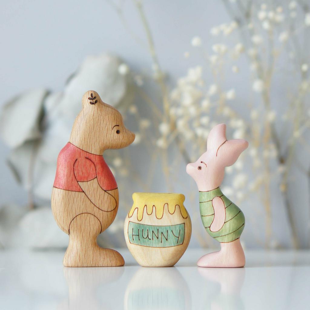 Winnie the Pooh, Piglet and hunny pot 3 pcs set