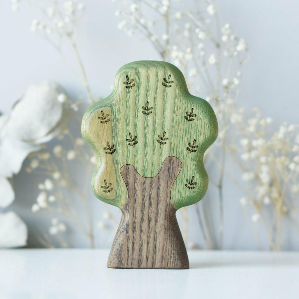 Wooden tree toy 3 (painted)