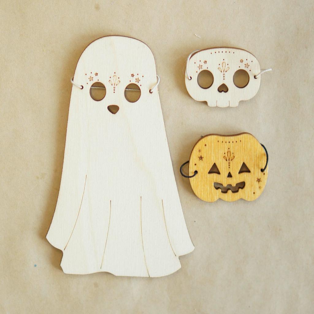Ghost costume and mask set (with sparkle)