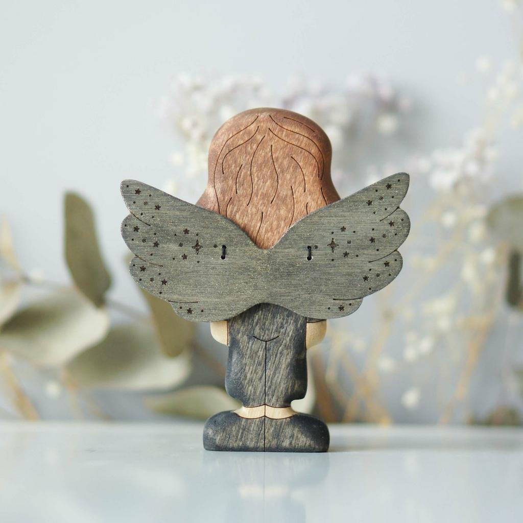 Angel wings (black) (with sparkle)