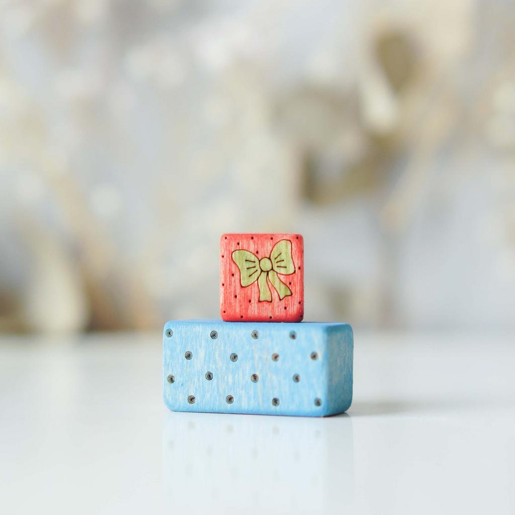 Presents toy (blue small) set 2 pcs (with sparkle)