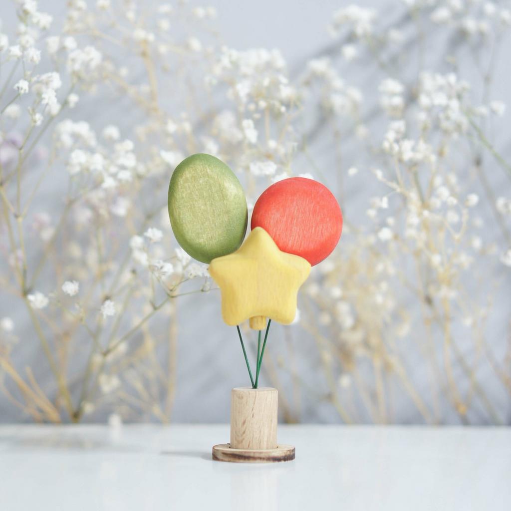 Balloon ornament  (green) (with sparkle)