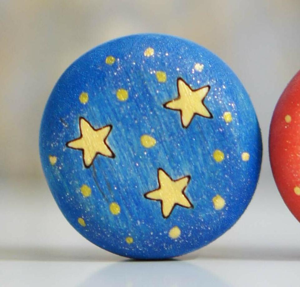 Circus ball toy (blue) (with sparkle)