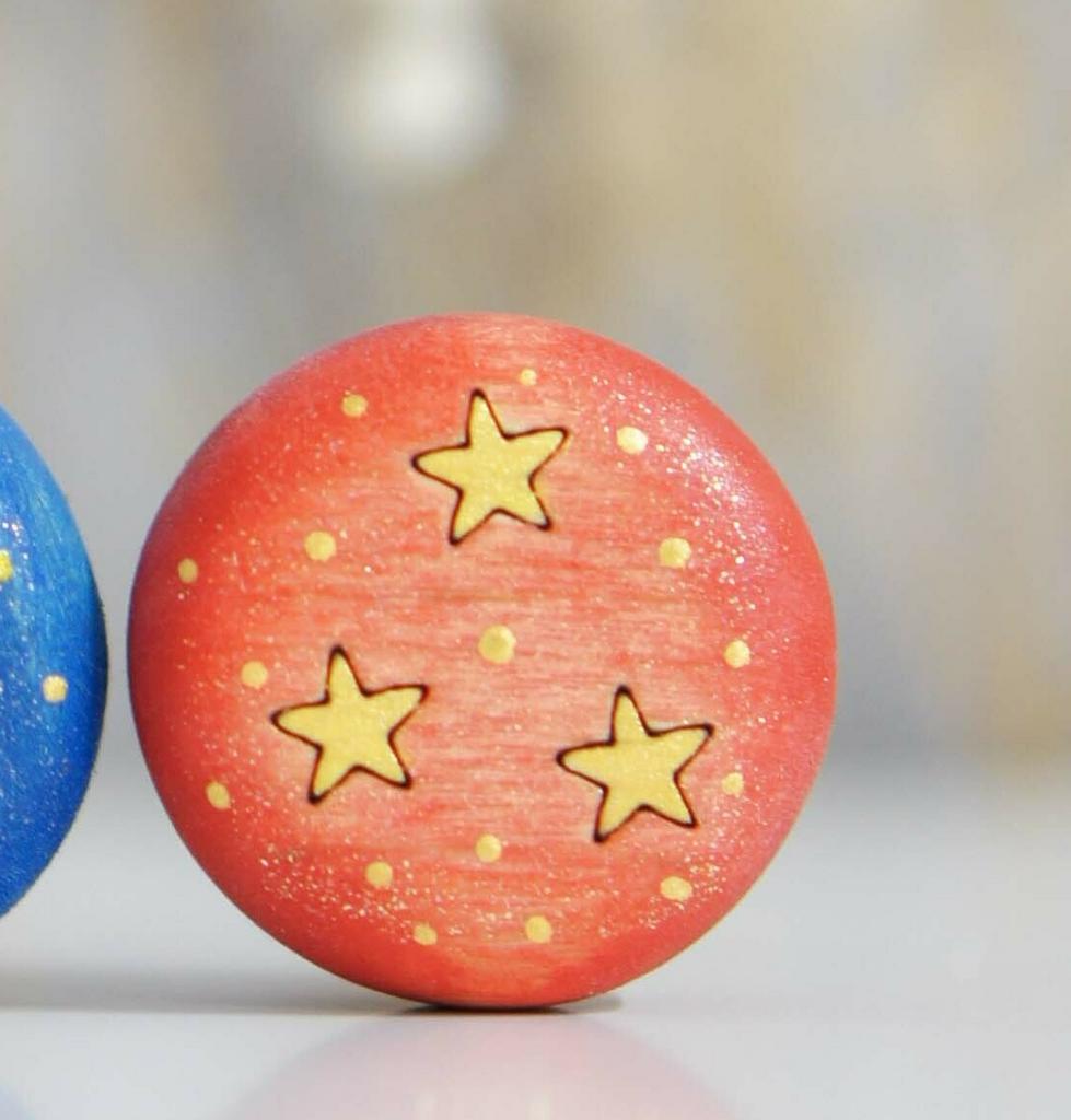 Circus ball toy (red) (with sparkle)