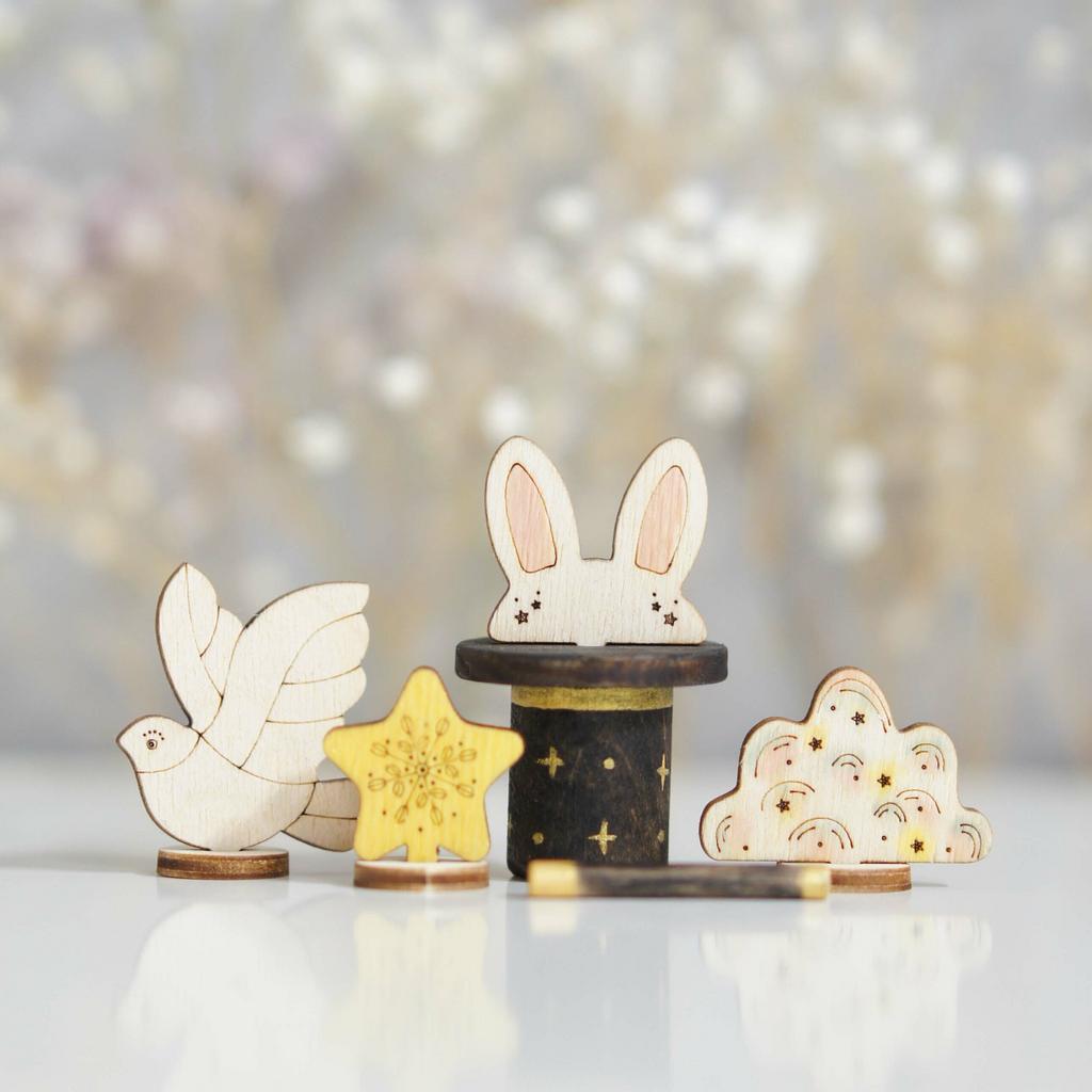 Circus magician toy set (with sparkle)