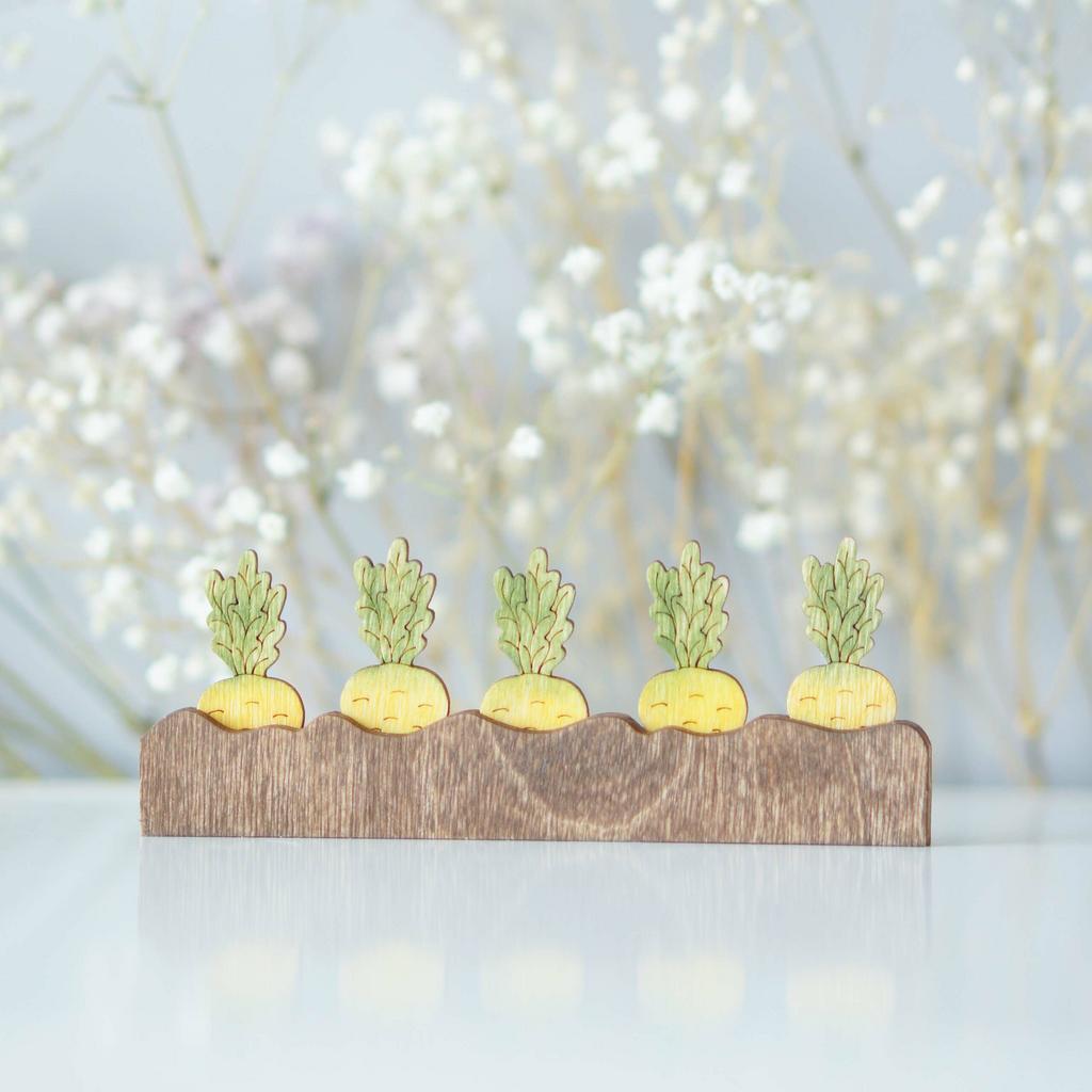 Garden bed with turnip (set of 5)