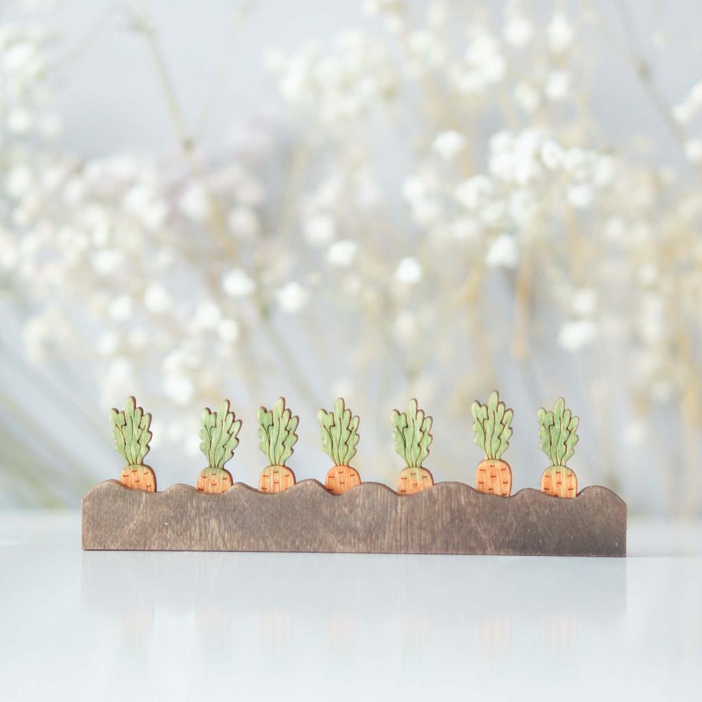 Garden bed with carrot (set of 7)