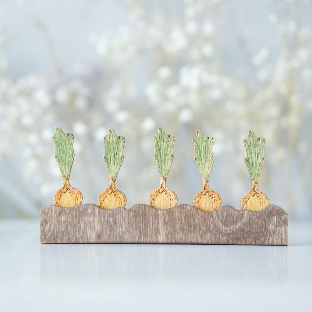 Garden bed with onion (set of 5)