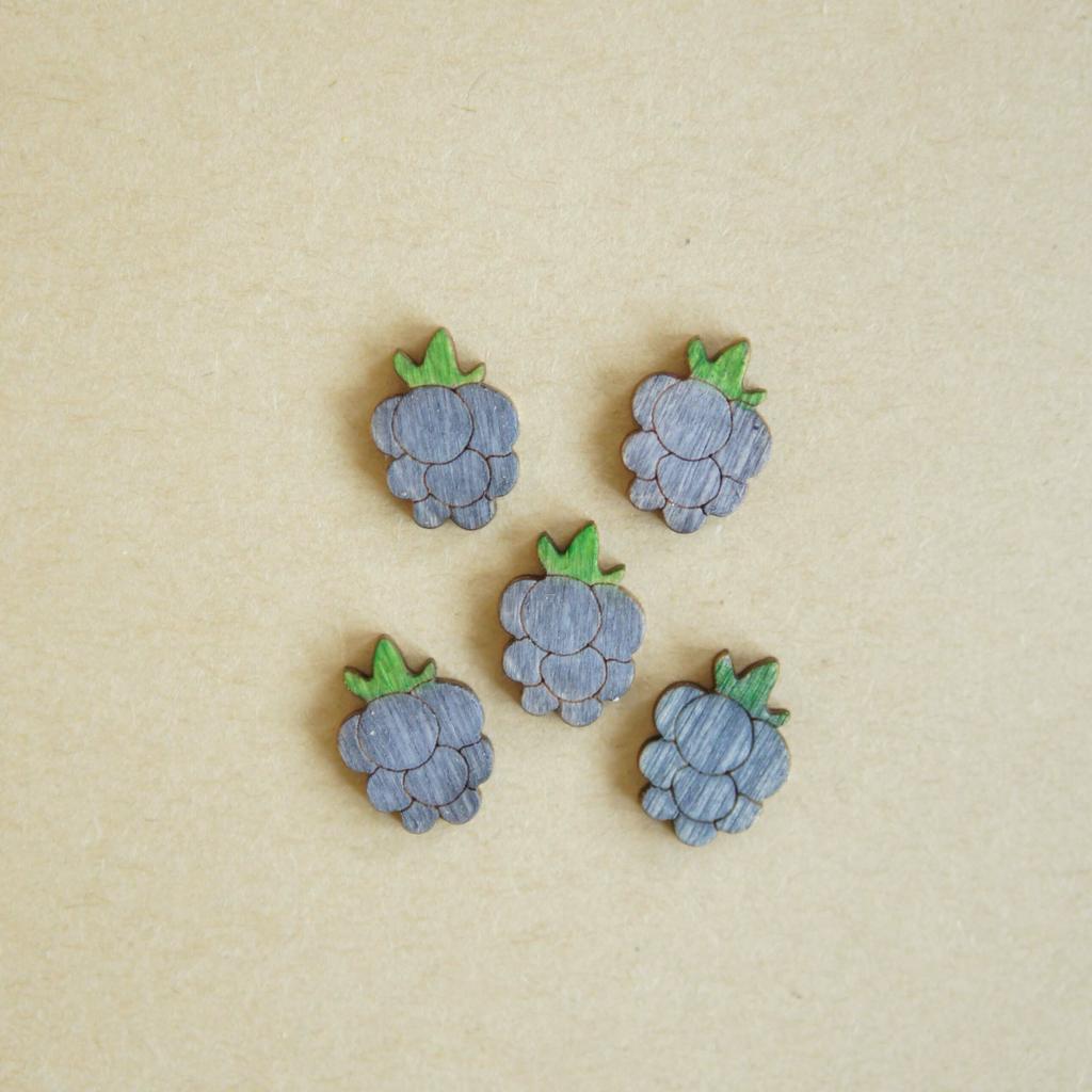 Blackberry  (set of 5) (with Velcro)