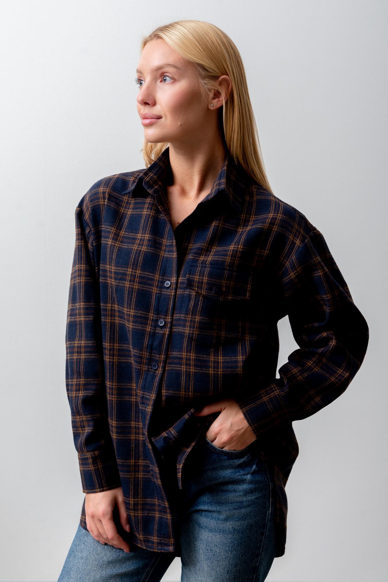 Рубашка Малк Темно-Синий