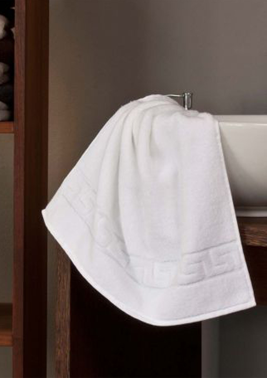 Полотенце Дримфло (Dreamflor) с меандровой каймой, белый, бренд: Визита (Weseta)