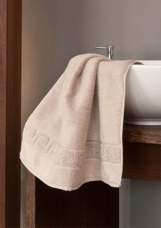 Полотенце Дримфло (Dreamflor) с меандровой каймой, слоновая кость, бренд: Визита (Weseta)