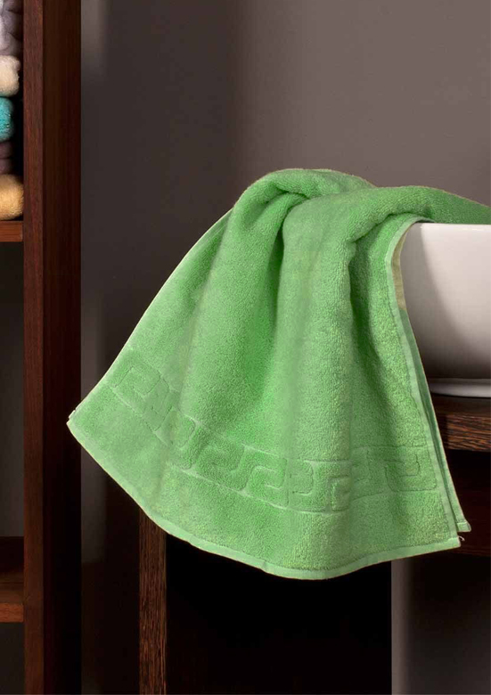 Полотенце Дримфло (Dreamflor) с меандровой каймой, зеленый, бренд: Визита (Weseta)