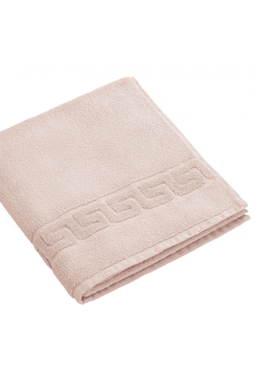 Полотенце Дримфло (Dreamflor) с меандровой каймой, кофейный, бренд: Визита (Weseta)