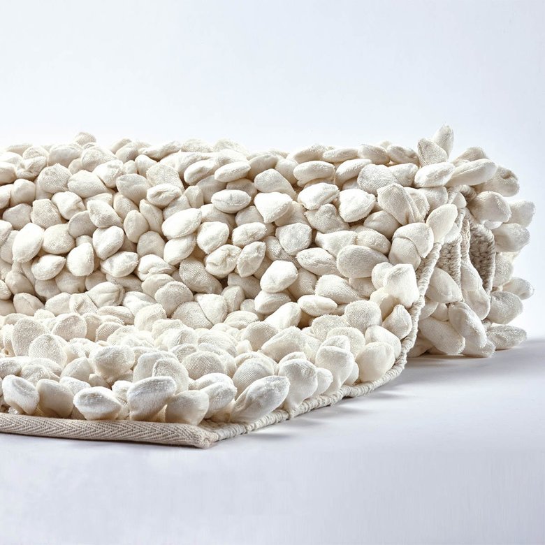 Коврик Рокка (Rocca), молочный, 70х120см, бренд: Акванова (Aquanova)