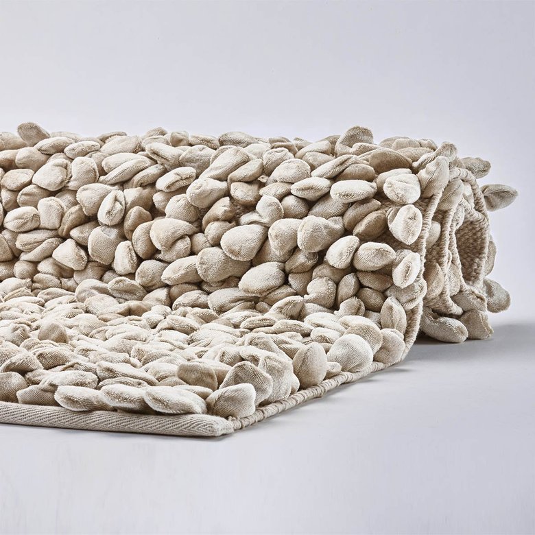 Коврик Рокка (Rocca), бежевый, 70х120см, бренд: Акванова (Aquanova)