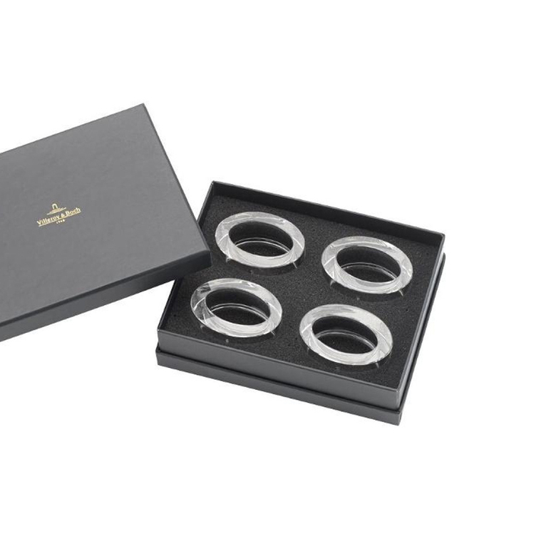 Кольца для салфеток La Classica Nuova Glass, 4 предмета