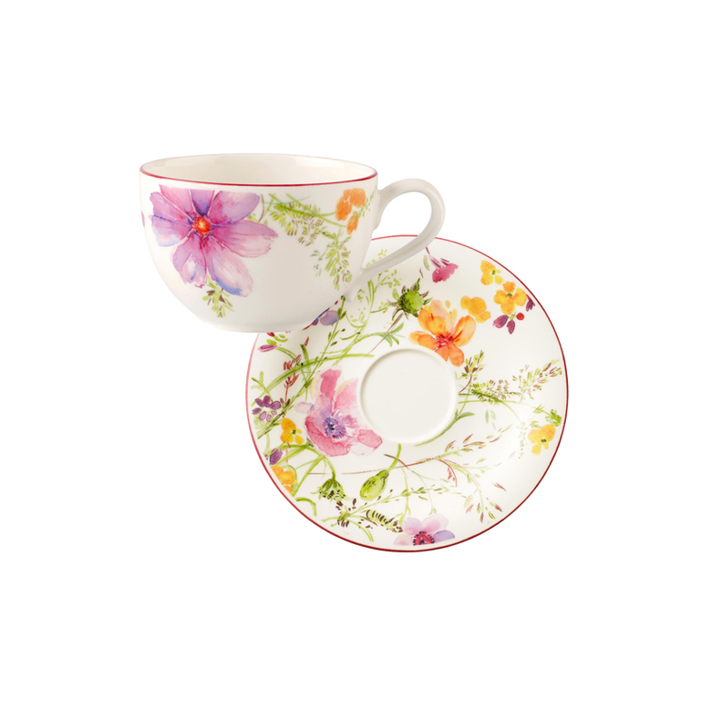 Пара для завтрака (чашка и блюдце) Mariefleur Basic