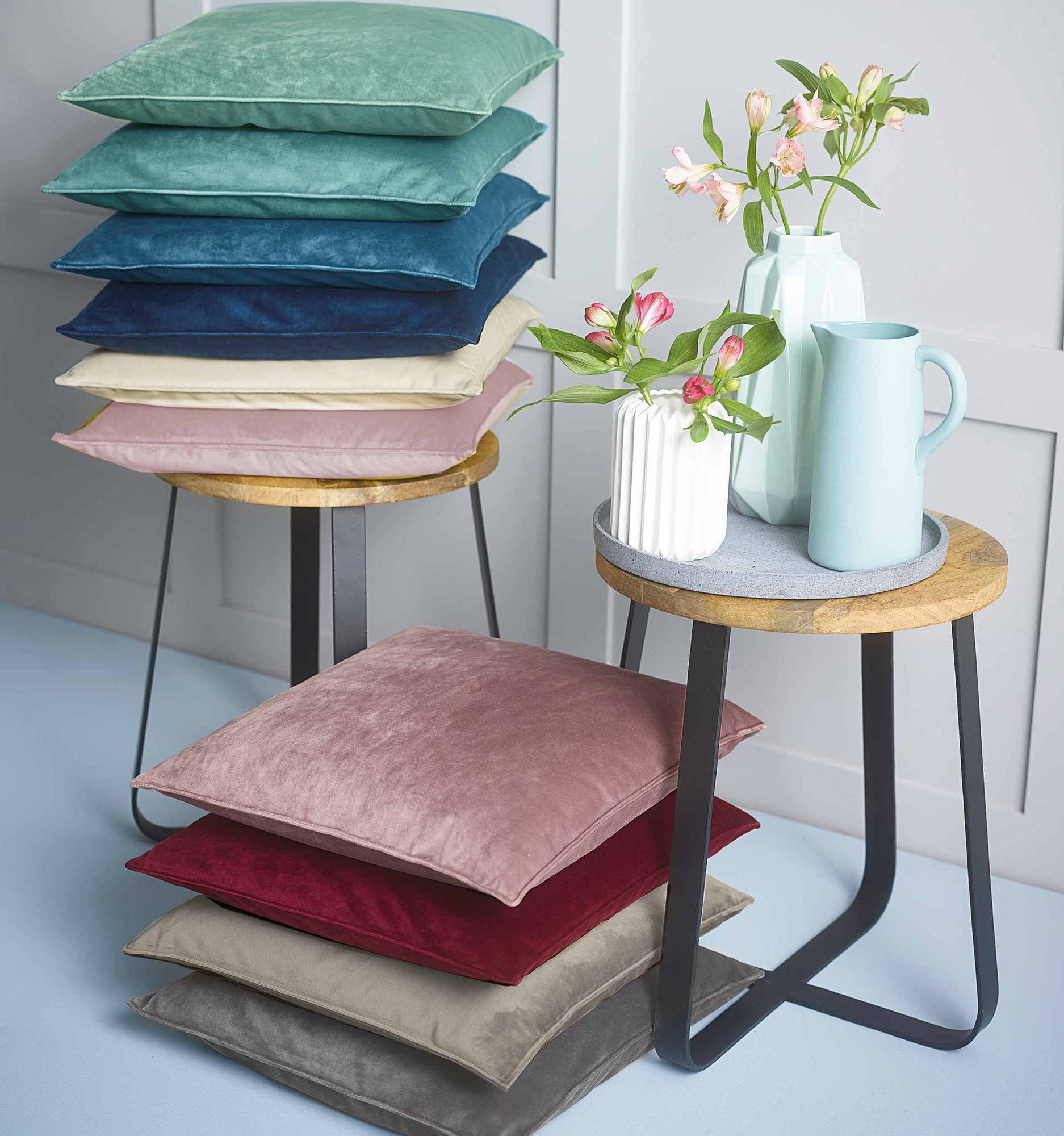 Наволочка велюровая Принц (Prince), пудро-розовая, 50*50 см, бренд: Сэндэ (SANDER)