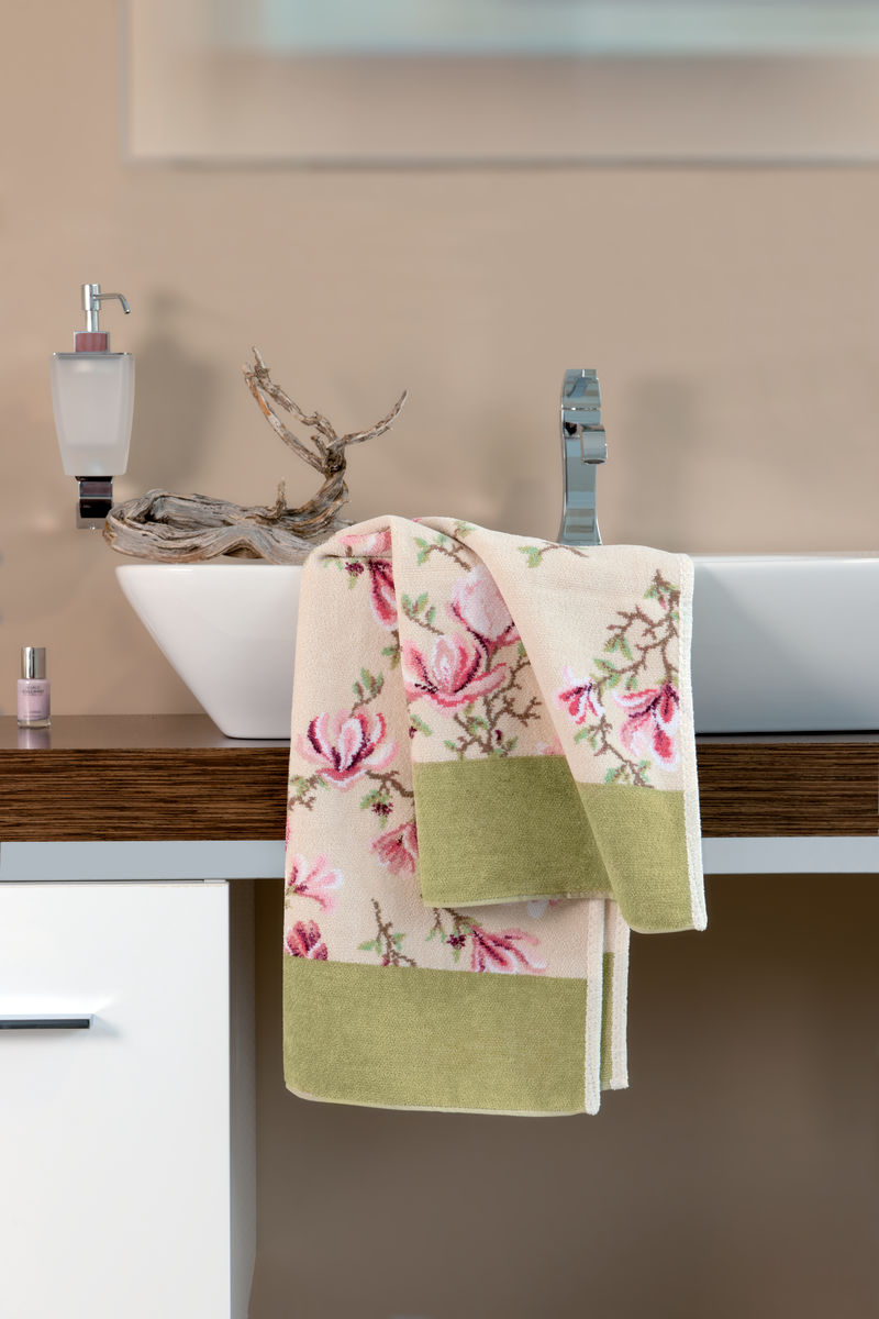 Полотенце шенилл махровый Магнолия (Magnolia) 50x100cm, бренд: Фейлер (Feiler)