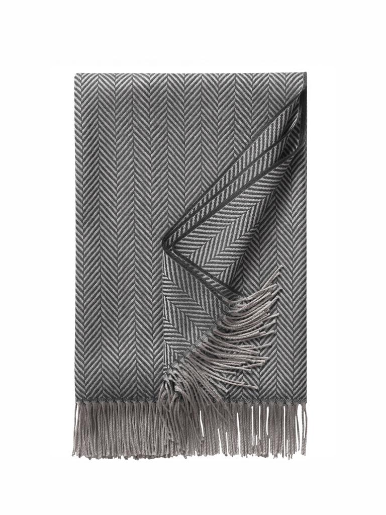 Плед с бахромой Денвер (Denver), шерсть, 130x195см, бренд: Игл (Eagle)