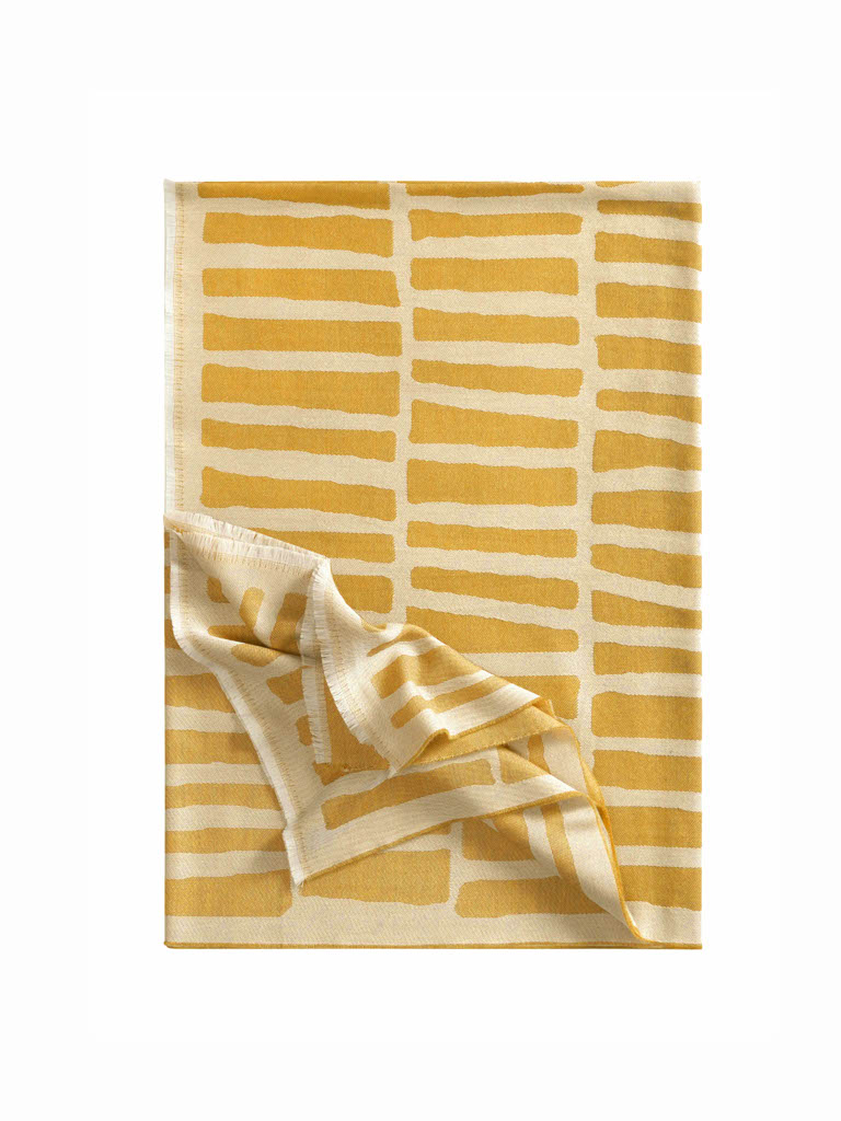 Плед Кения (Kenia), шерсть, яично-желтый, 150х215сm, бренд: Игл (Eagle)