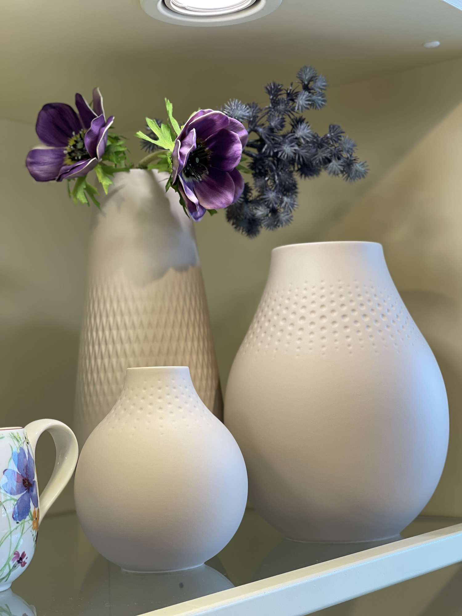 Ваза Perle Collier beige 11,5х26 см