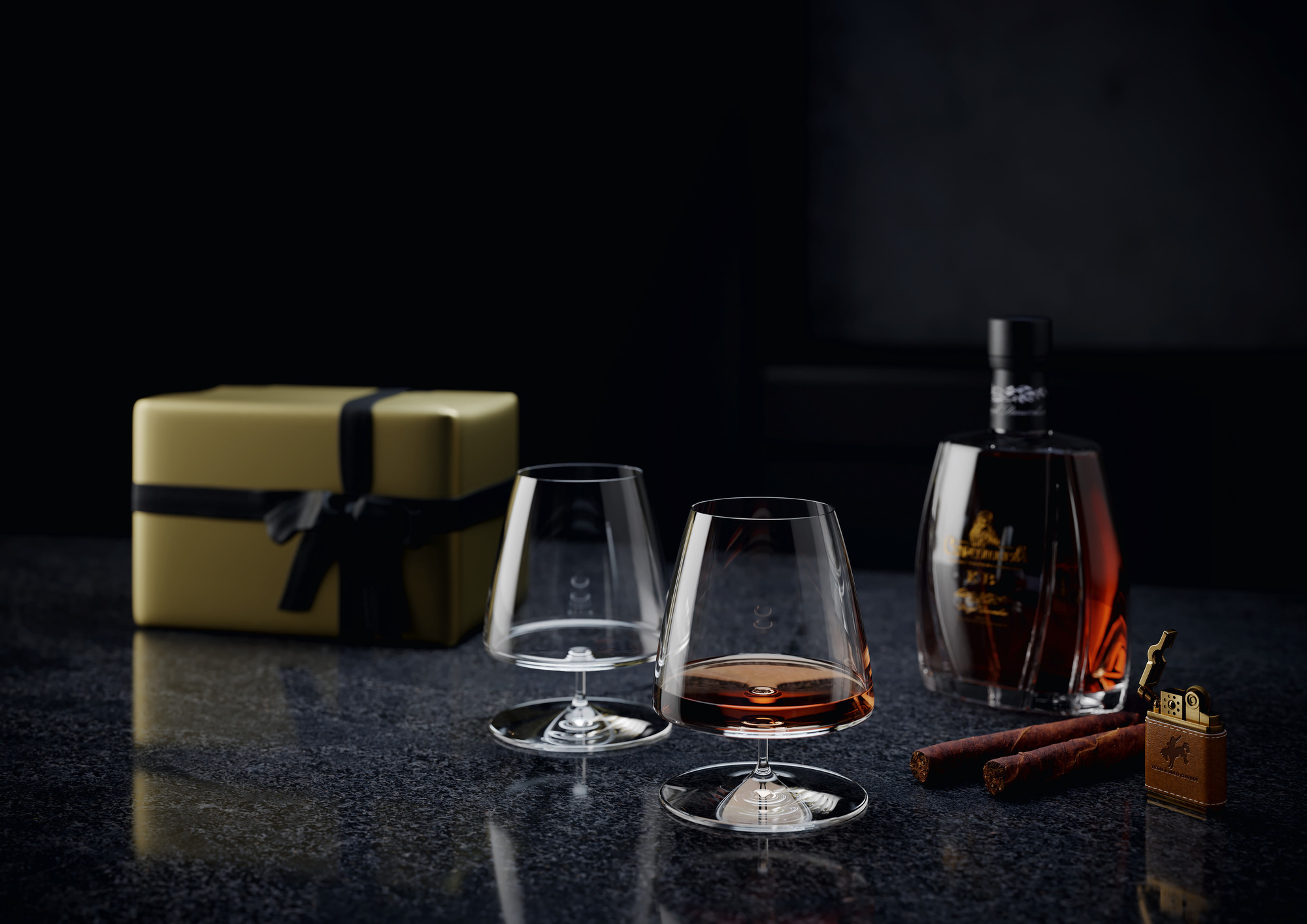 Набор их 2х бокалов для бренди MetroChic, 620 мл