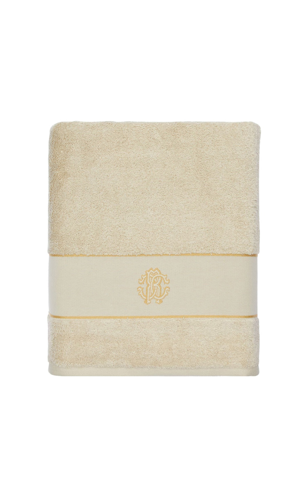 Полотенце Голден Нью (Golden New), бежевое, 100*150см, бренд: Роберто Кавалли (Roberto Cavalli)