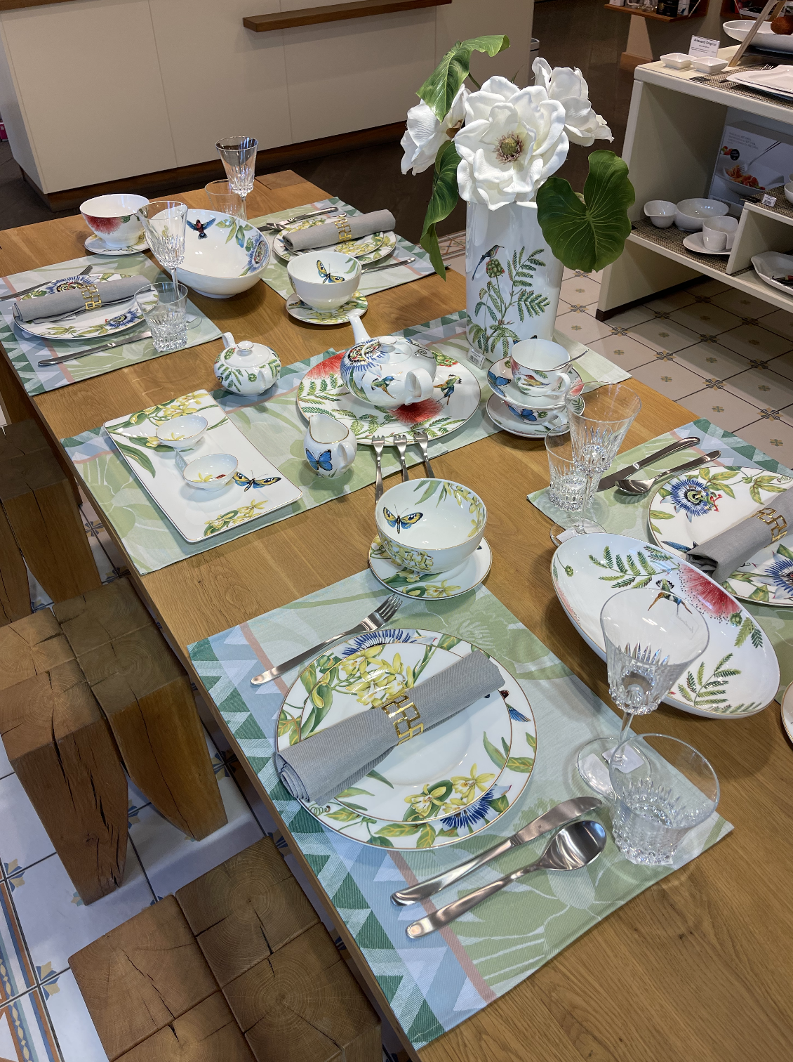 Набор плейсматов (2 шт) Жизнь в Вогезах (La Vie En Vosges) 50*36см, хлопок с акриловым покрытием, бренд: Ле Жаккард Фронсэ (Le Jacquard Français)