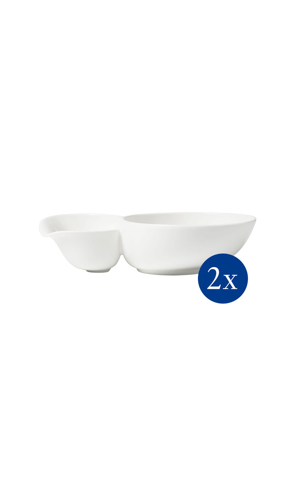 Двойная пиала для супа большая 27,5x17,3x6,8 см, набор 2 предмета Soup Passion Villeroy & Boch