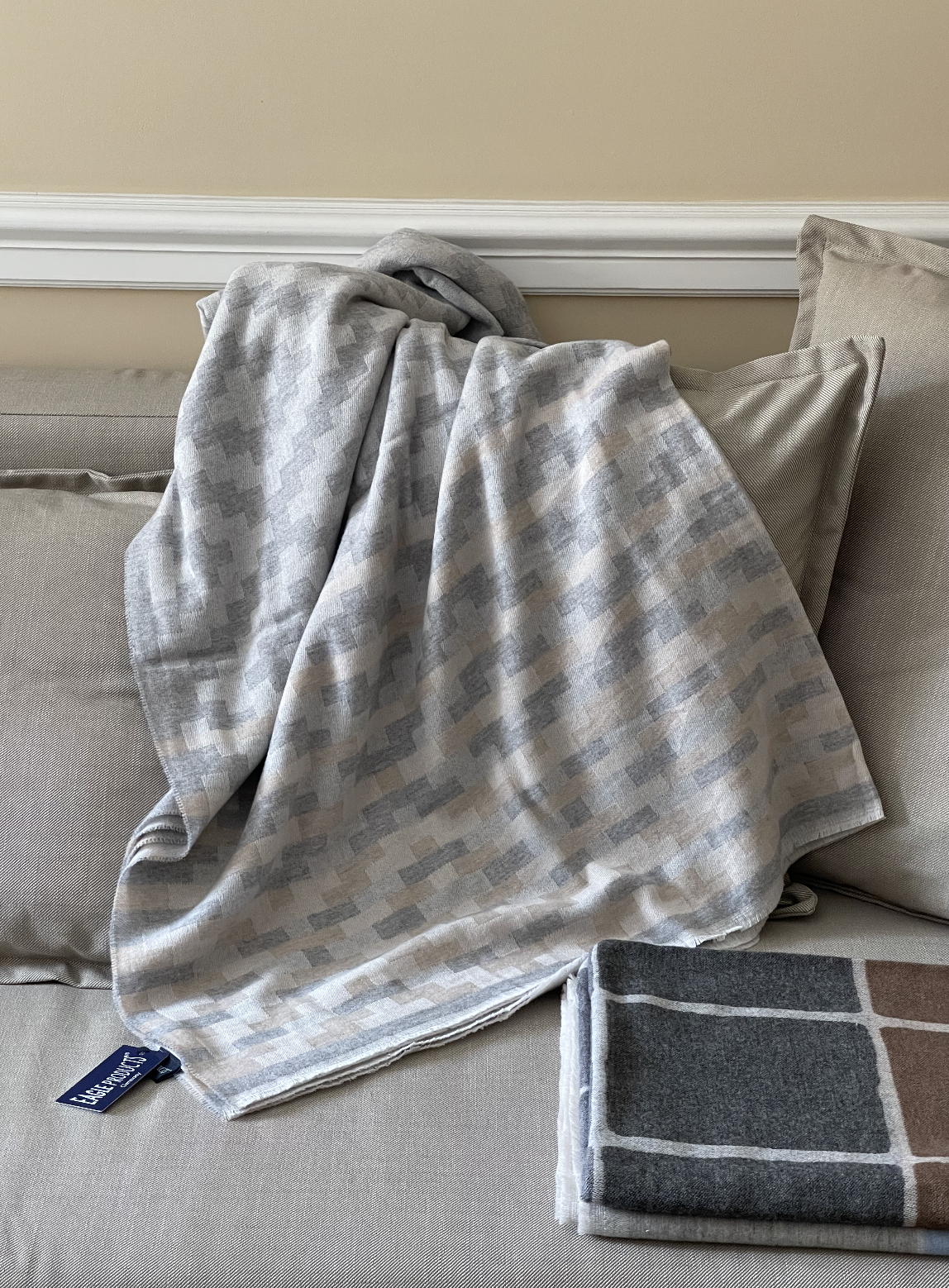 Плед Касабланка (Casablanca), кашемир+шерсть, 140х215см, бренд: Игл (Eagle)