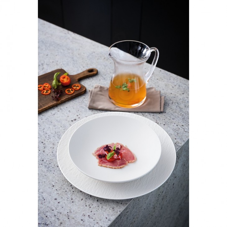 Набор салатных тарелок D24см (6 шт)​ Villeroy & Boch Manufacture Rock  White Matt